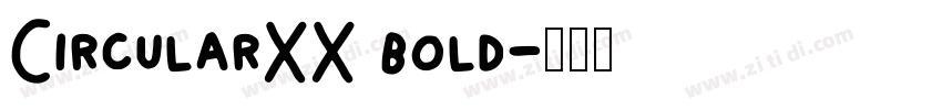 CircularXX bold字体转换
